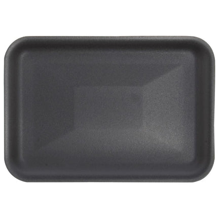 Dyne-A-Pak® 4S/34 Meat Tray, 9-1/8" X 7" X 7/16", Polystyrene Foam, Black, 500/Case-B2B Discounters
