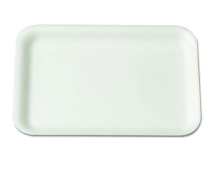 Dyne-A-Pak® 2 Meat Tray, 8.25" X 5.75" X1", Polystyrene Foam, White, 500/Case-B2B Discounters