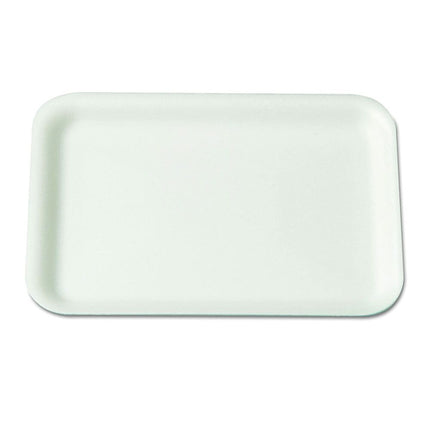 Dyne-A-Pak® 2 Meat Tray, 8.25" X 5.75" X1", Polystyrene Foam, White, 500/Case-B2B Discounters