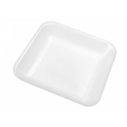 14 White Foam Tray, 5-7/8" X 5-7/8" X 1", 500/Case-B2B Discounters