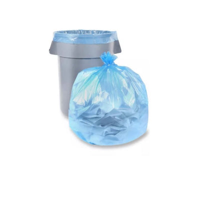 ECO II Can Liner, Low Density, 38" x 40", Extra Strong, Industrial, Blue Tint, 100/Case-B2B Discounters