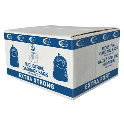 ECO II Can Liner, Low Density, 38" x 40", Extra Strong, Clear, Eco-Friendly, 125/Case-B2B Discounters