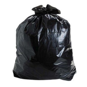 Ralston Can Liner, High Density, 22" x 24", Strong, Frosted, Black, 1000/Case-B2B Discounters