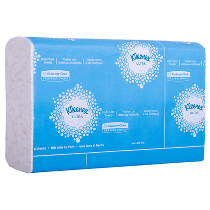 Kleenex® Reveal Multifold Paper Towels (46321), 2-Ply, 7.5" x 9.4" sheets, White, 150 Sheets/Pack, 16 Packs/Case, 2,400 Sheets/Case-B2B Discounters