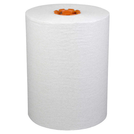 Scott® Pro Slimroll Hard Roll Towels (47035), With Absorbency Pockets, for Orange Core Dispensers, White, 580'/Roll, 6 Rolls/Case-B2B Discounters