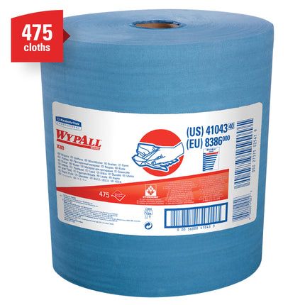 WypAll® X80 Cloth Jumbo Roll, Blue, 475 Cloths/Roll, 1 Roll/Case,-B2B Discounters