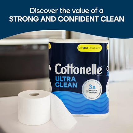 Cottonelle® Ultra Clean, 6X284, Mega Roll, White,6/Case-B2B Discounters