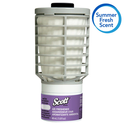Scott® Essential Air Freshener Refill, Summer Fresh, Automatic / Continuous Release, 6 Refills / Case-B2B Discounters