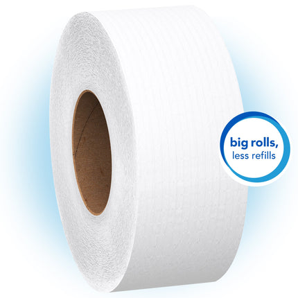 Scott® Essential Jumbo Roll JR. Commercial Toilet Paper, 2 Ply, 100', White, 4 Rolls/Case-B2B Discounters