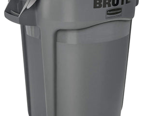 Rubbermaid® Brute® Vented Trash Can, Grey, 32gal, Sold Individually-B2B Discounters
