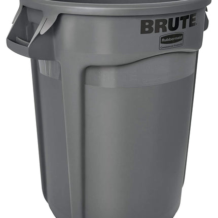 Rubbermaid® Brute® Vented Trash Can, Grey, 32gal, Sold Individually-B2B Discounters