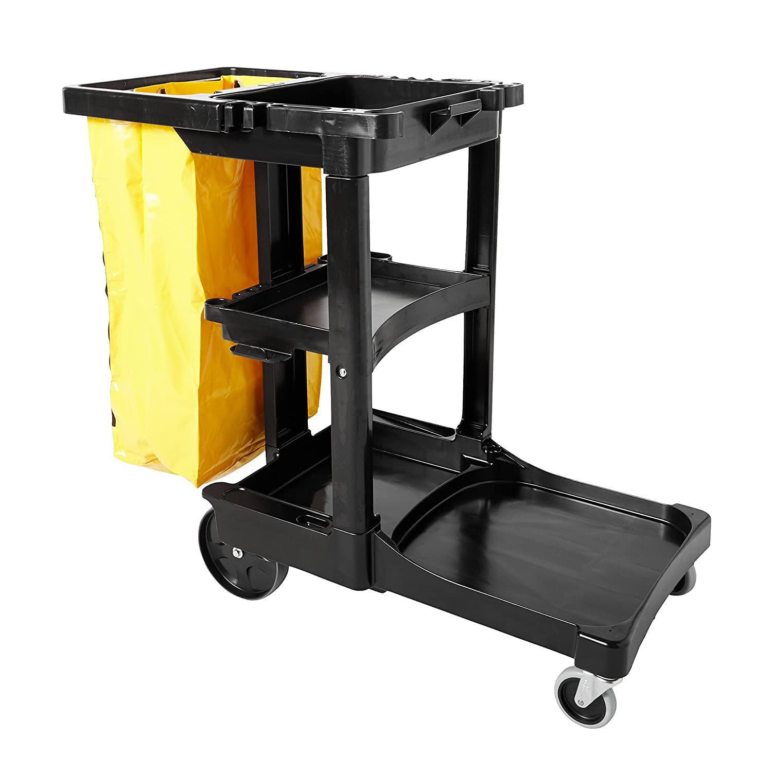 Rubbermaid Commercial® Janitorial Cleaning Cart, Traditional, Non Marking, 1/Case-B2B Discounters