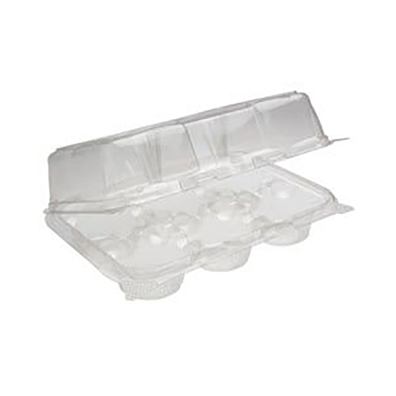 Pactiv® Hinged Lid Cupcake/Muffin Container 6-Counts, 9.84