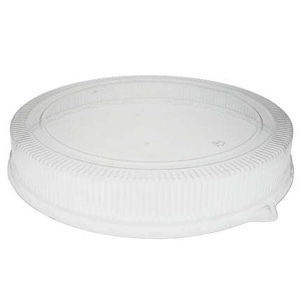 Pactiv® Low Dome Lid for 16" Round Platter, Clear, 50/Case-B2B Discounters