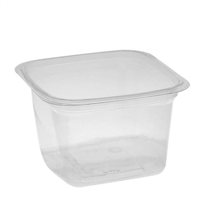 Pactiv® Square Container, 16oz, 4", Clear, PET, 480/Case-B2B Discounters