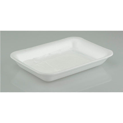 Pactiv® 7D Polystyrene Foam Processor Tray with Inverted Pad, White, 150/Case-B2B Discounters