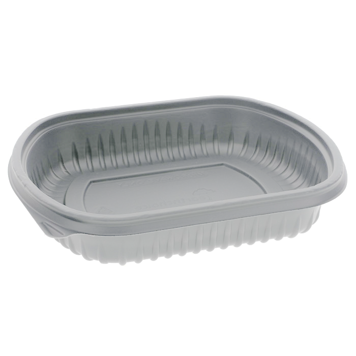 EarthChoice® Rectangle Container, MFPP, 24oz, 8