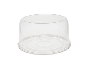 Pactiv® Base for 8" Cake & 5" Tall Smooth Wall Dome Lid, 100/Case-B2B Discounters