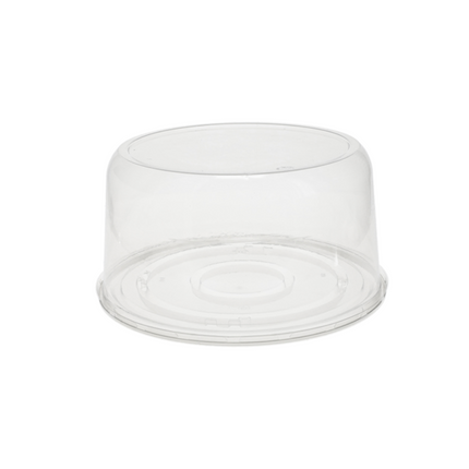 Pactiv® Base for 8" Cake & 5" Tall Smooth Wall Dome Lid, 100/Case-B2B Discounters