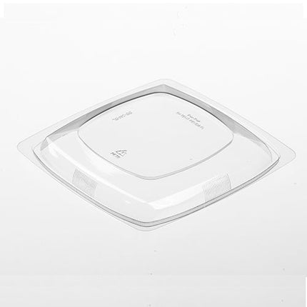 Polar Pak® Medium Panel Square Dome Lid, Clear, PETE, 16mil, 300/Case-B2B Discounters