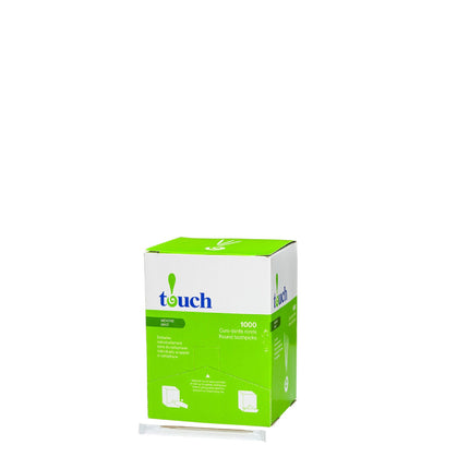 Touch™ Toothpick Wrapped, Mint, 11.02" X 13.39" X 4.7", 1000/Pack-B2B Discounters