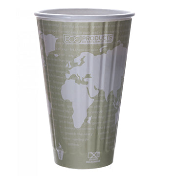 Eco Products Compostable World Art™ Insulated Hot Cup, 16oz, 600/Case-B2B Discounters