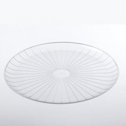 Polar Pak® Caterline Round Tray, PETE, 18'', Clear, 50/Case-B2B Discounters
