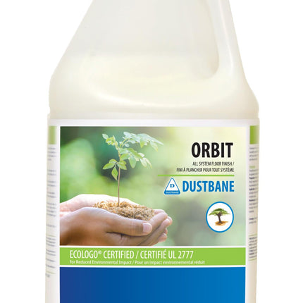 Dustbane Orbit All System Floor Finish, White, 4/Case, Made In Canada-B2B Discounters