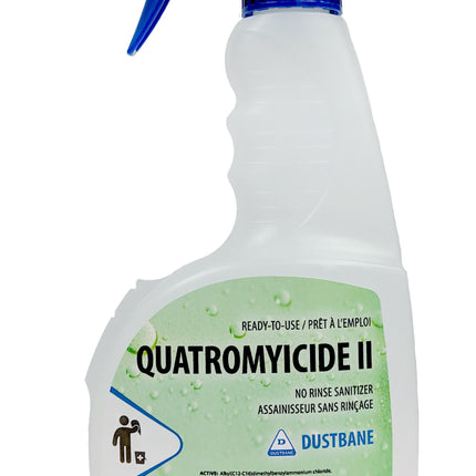 Dustbane Quatromyicide II RTU, Clear, 12/Case, Made In Canada-B2B Discounters