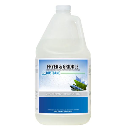 Dustbane Fryer & Griddle Cleaner, Clear, 4/Case, Made In Canada-B2B Discounters