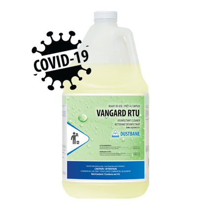 Dustbane Vangard RTU, Yellow, Lemon Scent, 4/Case, Made In Canada-B2B Discounters