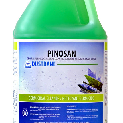 Dustbane Pinosan General Purpose Disinfectant Cleaner, 5L, Green, 4/Case, Made In Canada-B2B Discounters