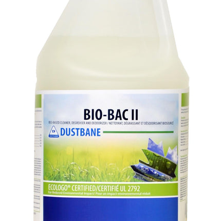 Dustbane Bio-Bac II Cleaner, Degreaser and Deodorizer, Hazy tan, Floral fragrance, 4L, 4/Case, Made In Canada-B2B Discounters