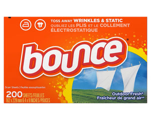 Bounce® Dryer Sheets, 200 Shees/Box, 6 Boxes/Case-B2B Discounters