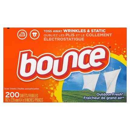 Bounce® Dryer Sheets, 200 Shees/Box, 6 Boxes/Case-B2B Discounters