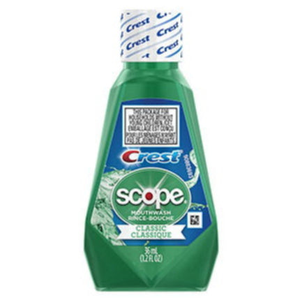 Crest® Green Scope Original Classic Mint Mouthwash, 36ml, 1.5oz, 180/Case-B2B Discounters