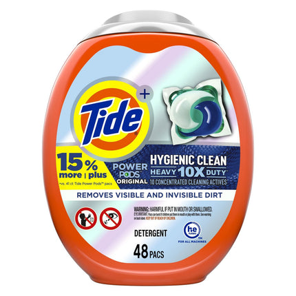Tide Heavy Duty Pod Laundry Detergent, 48-Count, Original, 192 Pods/Case-B2B Discounters