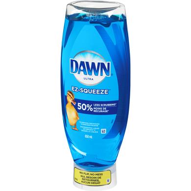 Dawn® EZ-Squeeze Ultra Dish Soap Dishwashing Liquid, 650ml, 8/Case-B2B Discounters