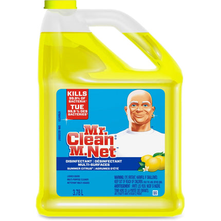 Mr.Clean® Liquid Multi-Surface Disinfectant Summer Citrus, 3.78 L, 4/Case-B2B Discounters