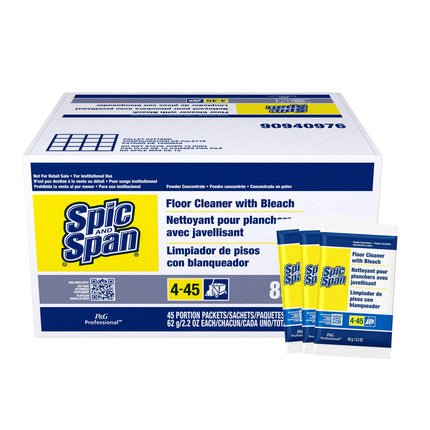 Spic and Span® Powder Bleach Packet, 2.2oz, 45/Case, Made in Canada-B2B Discounters