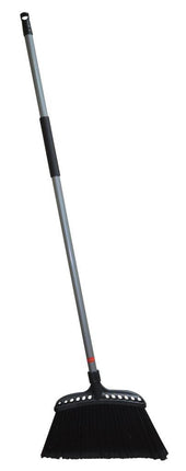 Globe™ Jumbo Commercial Angle Broom, 16", Black, Sold Individually-B2B Discounters