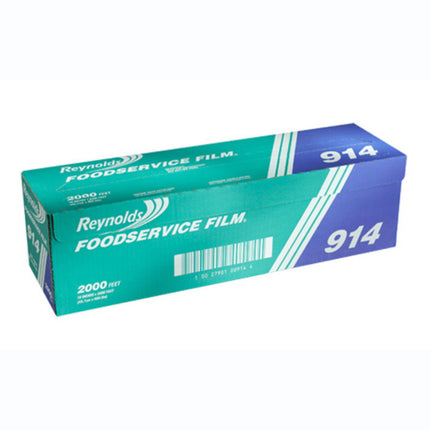 Reynolds Food Service Wrap Roll with Metal Serrated Cutter, 18"" X 2000', 1/Rl-B2B Discounters