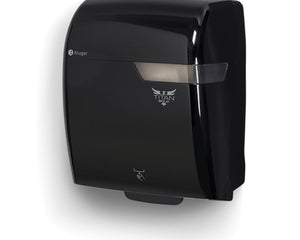 Titan® Bold Electronic Hybrid Roll Towel Dispenser, Black, Rectangular, Plastic, 1/Case-B2B Discounters