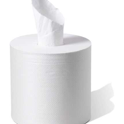 Esteem Center-Pull Towels, 600 Sheets, White, 2-Ply, 6/Case-B2B Discounters