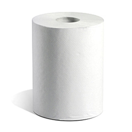 White Swan® Roll Towel, White, 1 Ply, 12/Case, Made in Canada-B2B Discounters