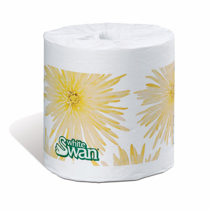 White Swan® Bathroom Tissue, 2-Ply, 420 Sheets/Roll, 48 Rolls/Case-B2B Discounters