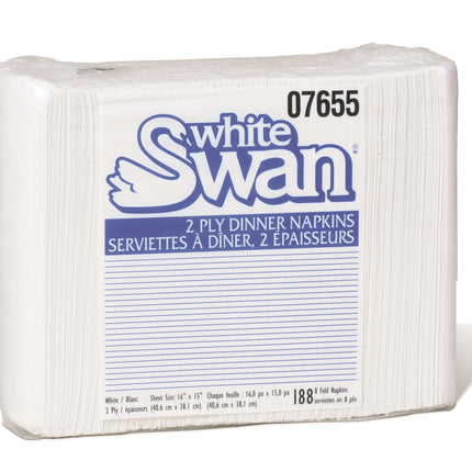 Kruger® Dinner Napkin, White, 2-Ply, 3008/Case-B2B Discounters