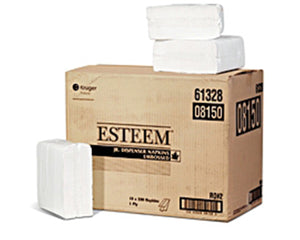 Kruger® Esteem Junior Dispenser Napkin, White, 9000/Case-B2B Discounters