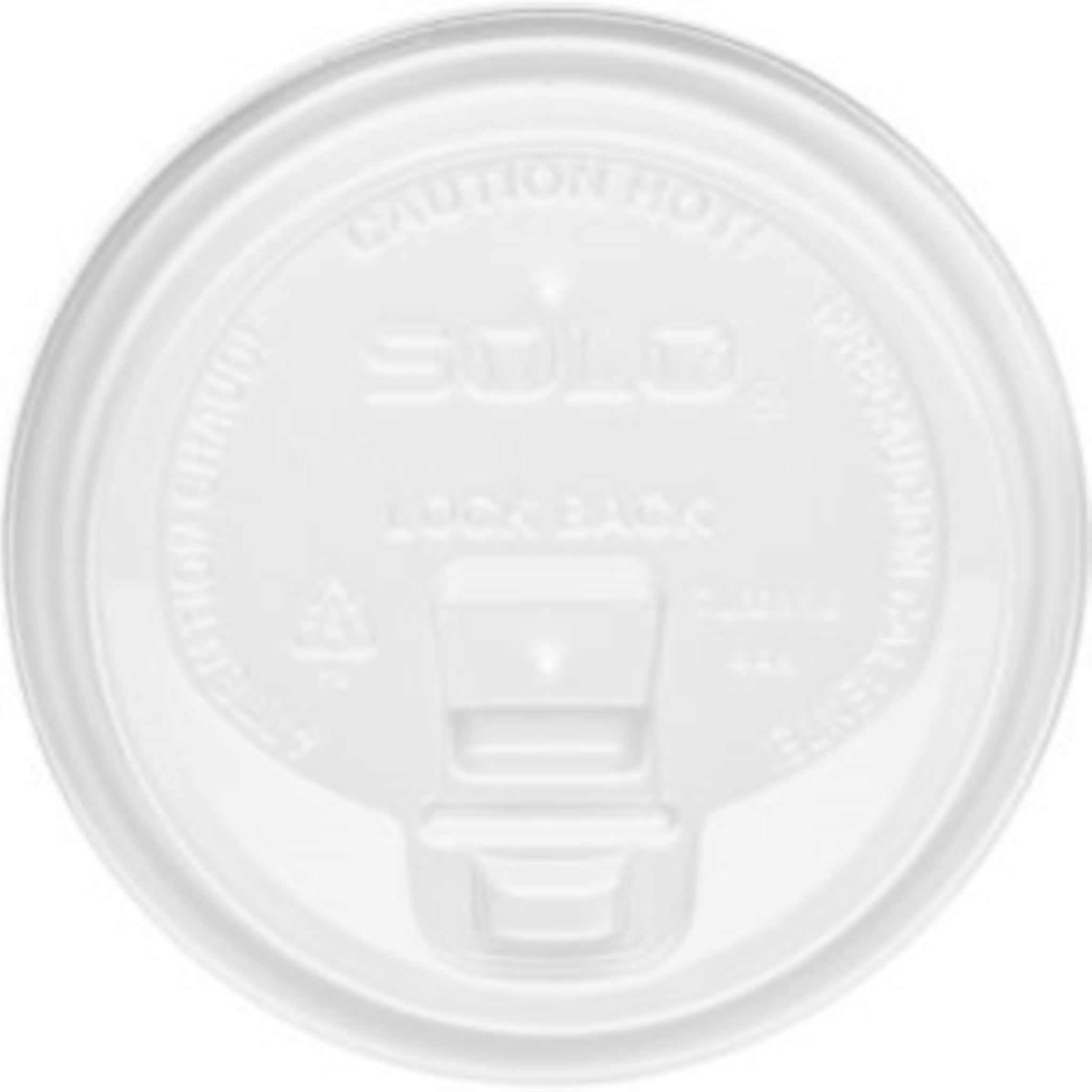 Solo® Traveler® Dome Cup Lid, White, Polystyrene, 100/Pack, 10 Packs/Case-B2B Discounters