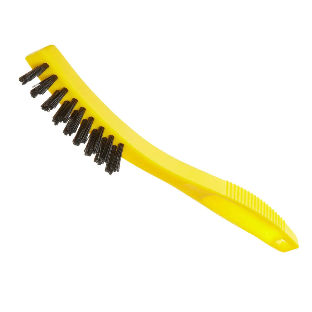 Rubbermaid® Tile And Grout Brush W/Plastic Bristles, Yellow, Sold Individually-B2B Discounters